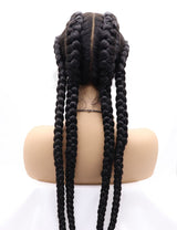 30 INCH Lace Front Hand 4 Dutch Braids Cornrow Braided-3-7
