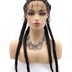 30 INCH Lace Front Hand 4 Dutch Braids Cornrow Braided-4