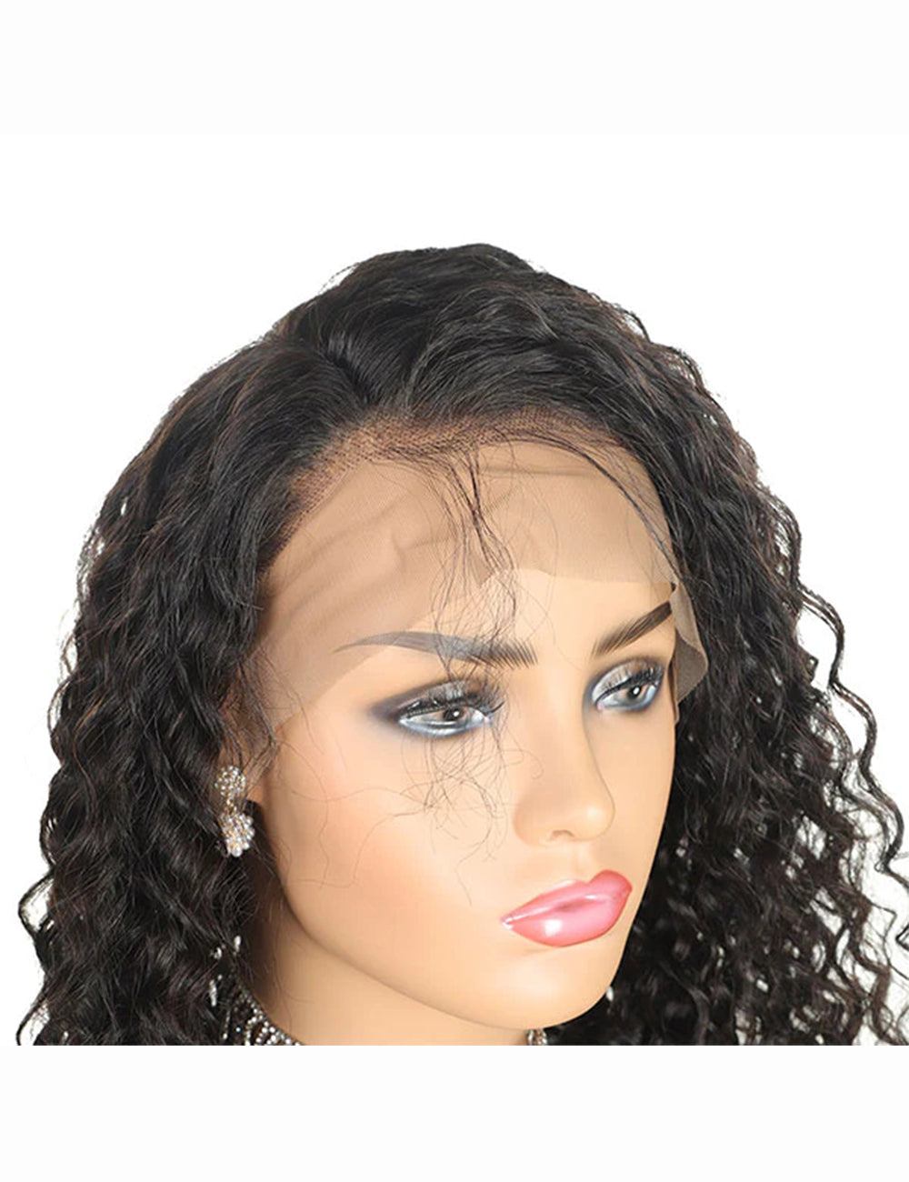 30 Inch Brazilian Deep Wave Closure Wigs 4x4 Lace Closure Wigs 250% Density Human Hair Wig-2