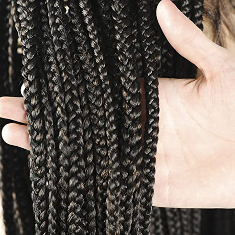 Lace Front Unknotted Box Braided Wigs