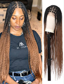 31 Inch Knotless Box Lace Front Braided Wigs-3