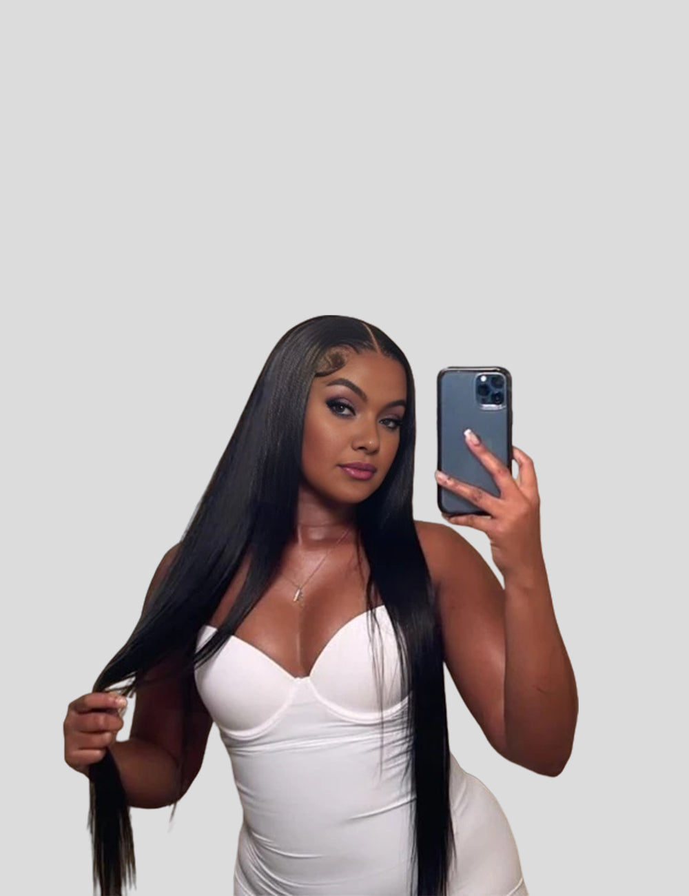 360 Lace Front Wigs With Baby Hair 30Inch Indian Straight HD Human Hair Lace Frontal Wig-1