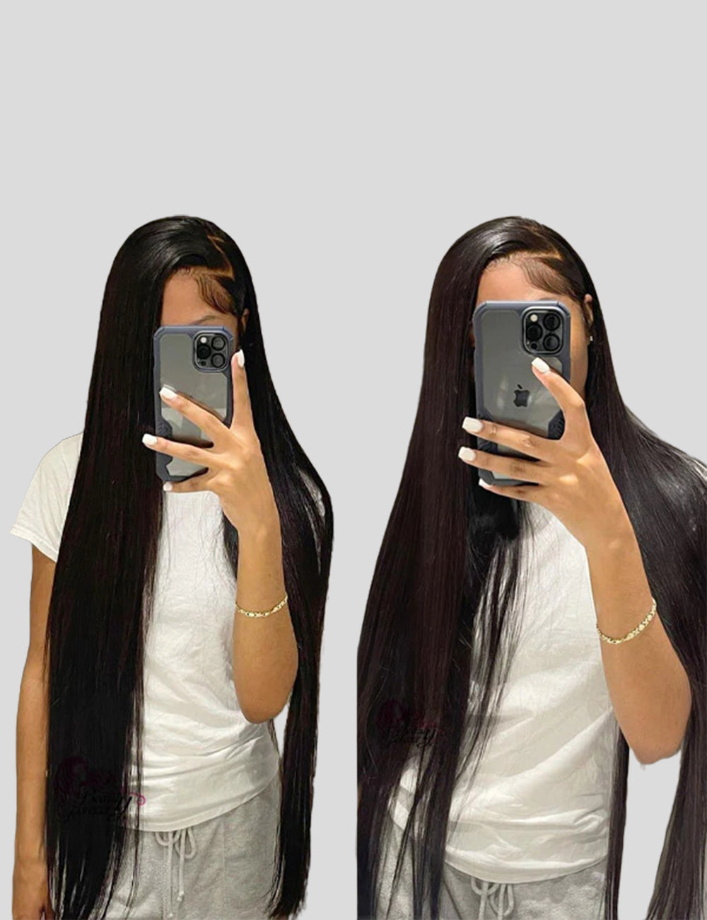 360 Lace Front Wigs With Baby Hair 30Inch Indian Straight HD Human Hair Lace Frontal Wig-3