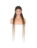 36 INCH Full Lace Front Cornrow Braided Wigs-13