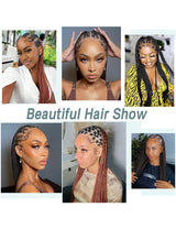 36 Inch Knotless Full Double Lace Box Braided Wigs-8