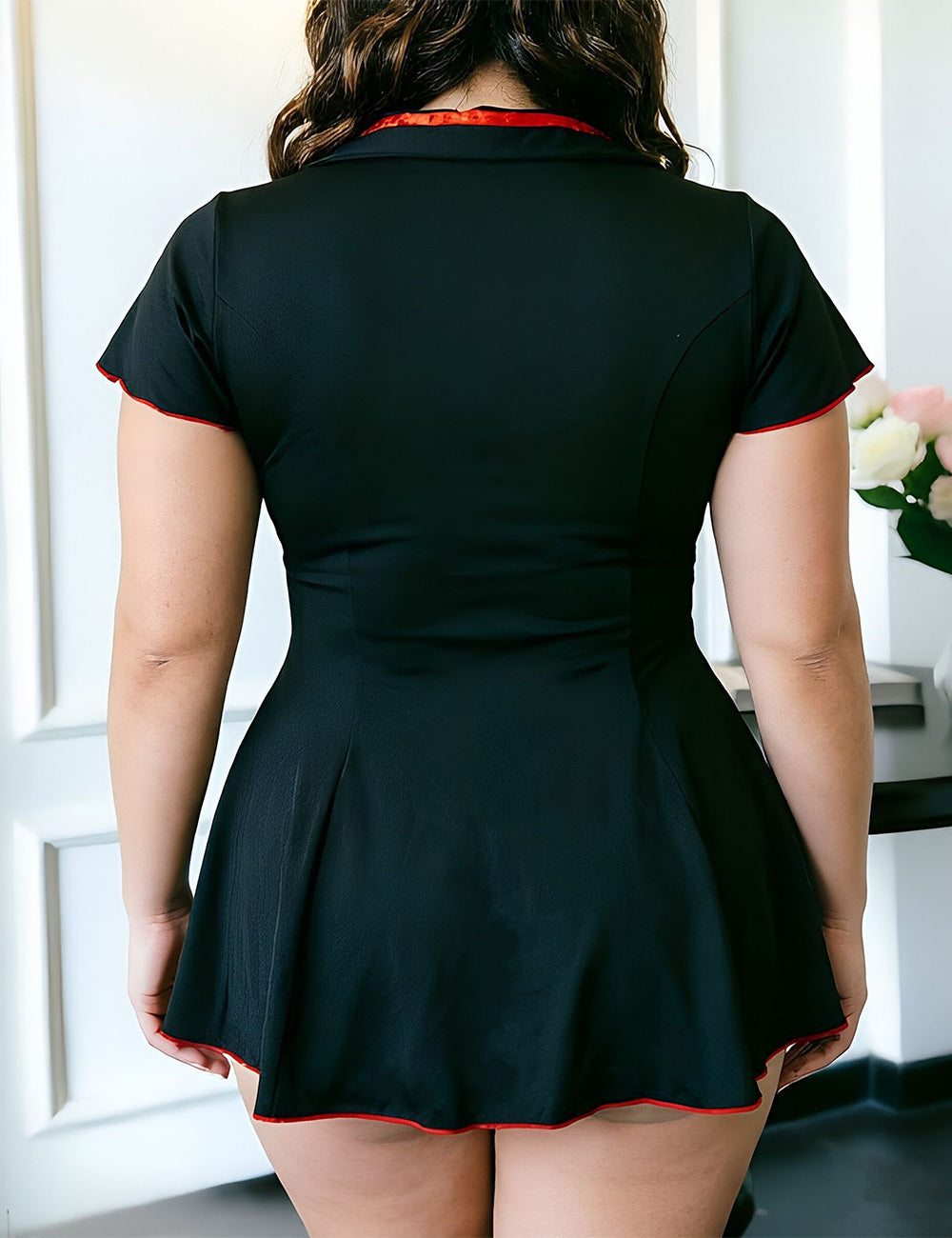 Plus Size Sexy Nurse Mini Dress Costume
