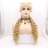 Two Strands Braided Hand-woven 360 Lace Braid Wigs