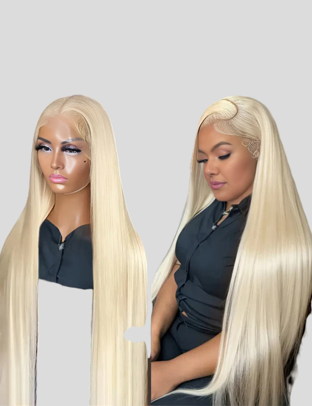 613 Blonde Frontal Wig 13x4 HD Lace Front Wig Brazilian Straight Human Hair Wigs-1