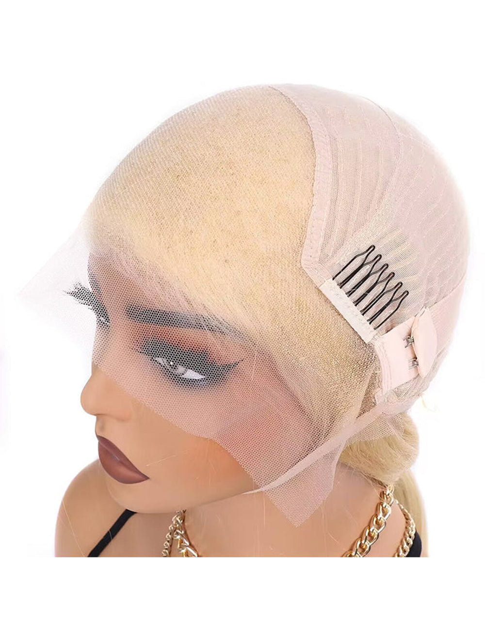613 Blonde Frontal Wig 13x4 HD Lace Front Wig Brazilian Straight Human Hair Wigs-8