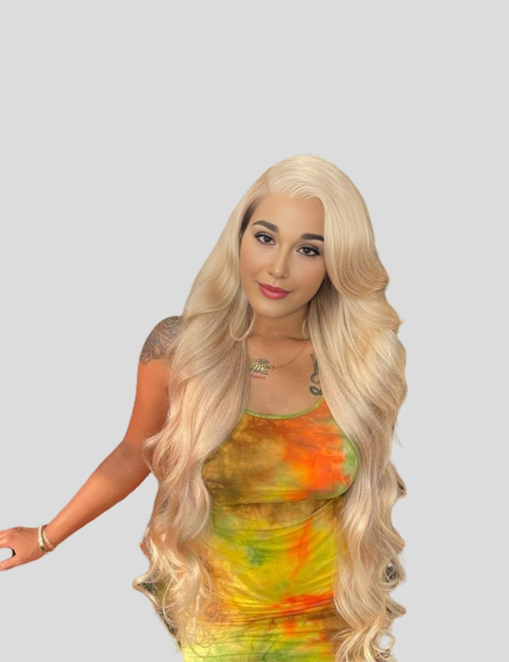 613 Blonde Wig Body Wave Human Hair Wigs 4x4 Lace Closure Wig With Natural Hairline-5