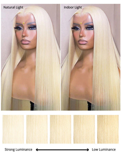613 Full Lace Human Hair Wigs HD Transparent Lace Straight Human Hair Wigs With Baby Hair-2-1