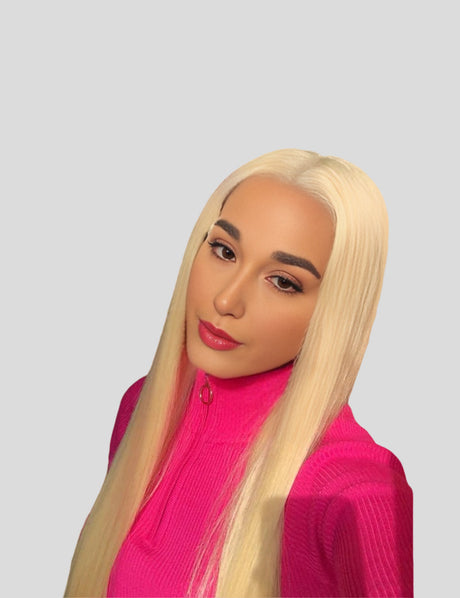 613 Lace Front Wig Honey Blonde Wig Straight Hair Wig HD Transparent Lace Wigs Body Wave Glueless Human Hair Wig-2
