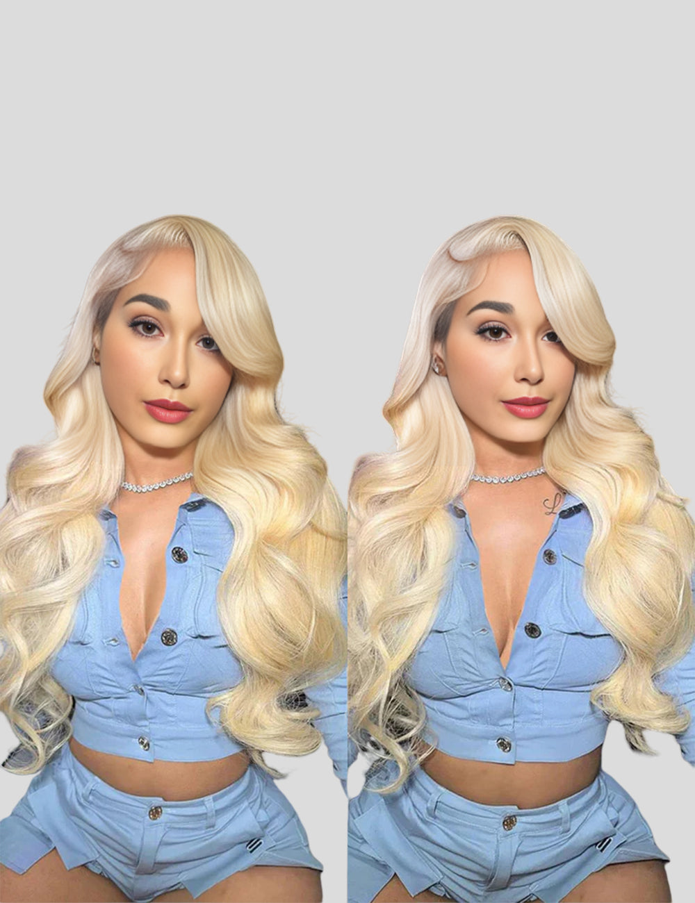 613 Lace Front Wig Honey Blonde Wig Straight Hair Wig HD Transparent Lace Wigs Body Wave Glueless Human Hair Wig-3