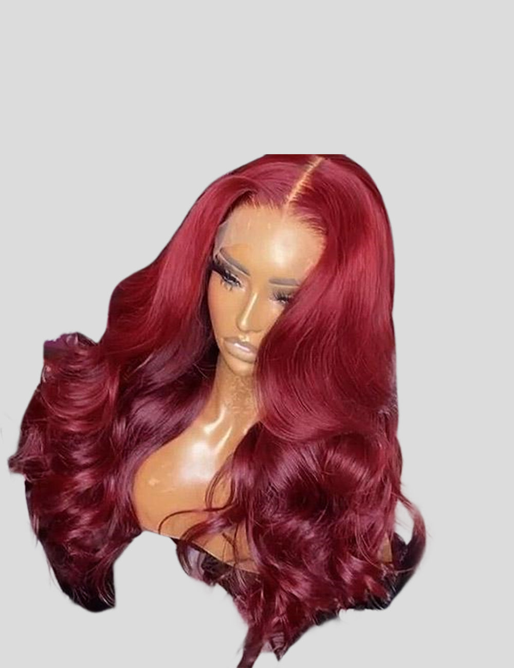 99J Lace Front Wig Burgundy Human Hair Wig Transparent HD Lace Wig Straight and Body Wave Human Hair Wigs-7
