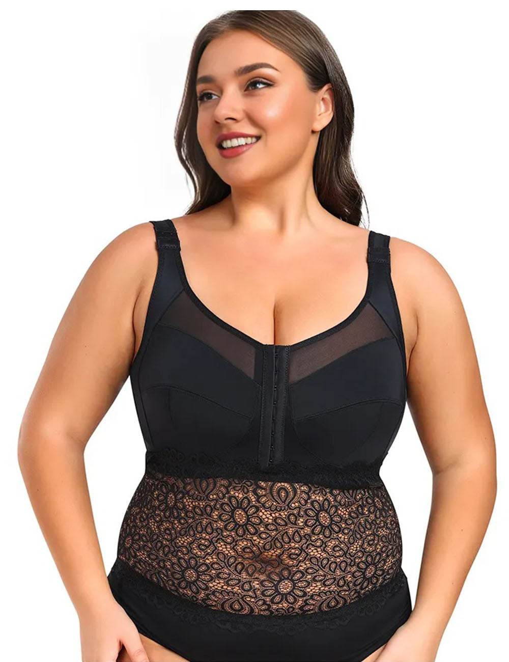 9XL Women Plus Size Black Full Cup Thin Bra for Side Breasts | PRUSES - PRUSES