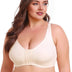9XL Women Plus Size Front Closure Posture Wireless Back Support Bra | PRUSES-3