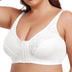 9XL Women Plus Size Lace Front Button Thin Bra | PRUSES-3