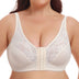 9XL Women Plus Size Lace Front Button Thin Bra | PRUSES-4