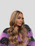 Balayage Highlight Wigs Body Wave 13x4 Lace Front Wigs HD Frontal Lace Wigs