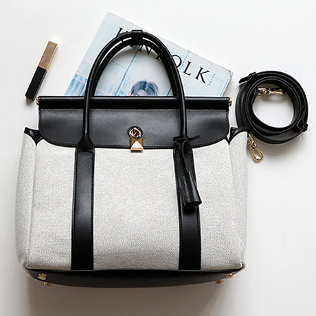 Beige_canvas_buckle_large_tote_bags_handbags_for_work_1
