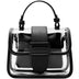 Black Clear Satchel Bag Inside Pouch Crossbody Chain PVC Handbag| PRUSES