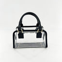 Black Clear Top Handle Crossbody Purse Transparent Jelly Bags| PRUSES