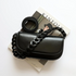 Black Genuine Leather Flap Shouler Bags Purse | PRUSES
