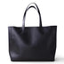 Black Horizontal Soft Leather Tote Bag for Women | PRUSES