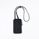Black Leather Crossbody Square Mobile Phone Bag Mini Purse