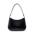Black Smooth Leather Shoulder Hobo Bags Trend Handbags | PRUSES