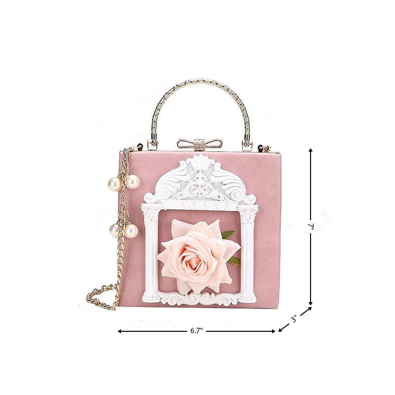 Black_White_Retro_Flowers_Box_Mini_Crossbody_Bags_Lolita_Pearl_Chain_Bag_PRUSES-111