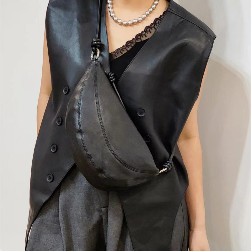 Black_soft_leather_zipper_half-moon_shoulder_bag_vintage_hobo_bags_7