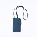 Blue Leather Crossbody Square Mobile Phone Bag Mini Purse