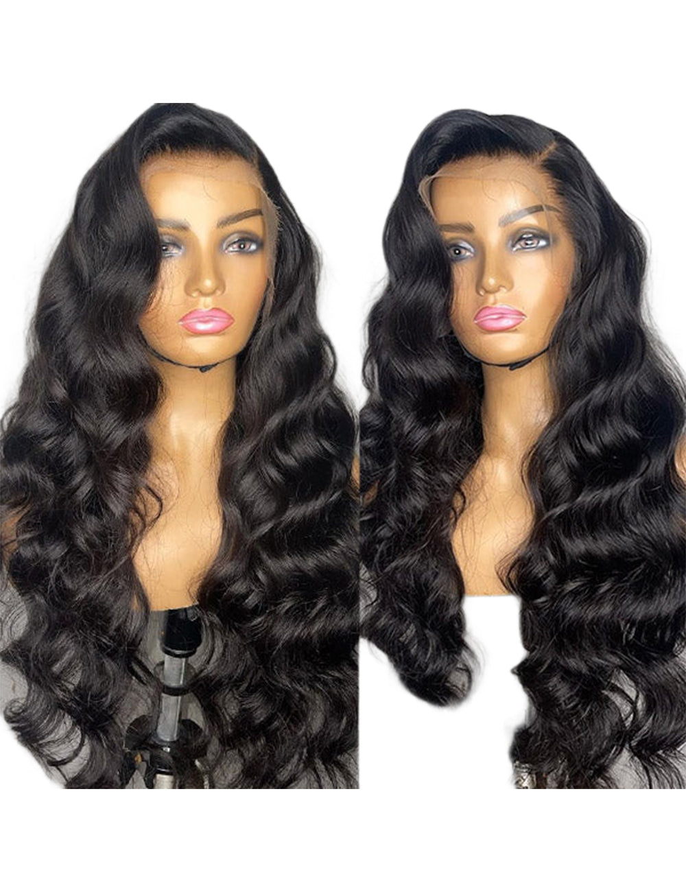 Body Wave Wig 13x4 Lace Frontal Wig HD Transparent Lace Wig Long Glueless Human Hair Wigs 32 Inch