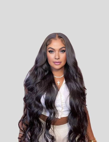 Body Wave Wig HD Transparent Lace Wig 13x4 Lace Frontal Wigs 200% Density Human Hair Wigs-3