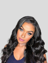Body Wave Wig HD Transparent Lace Wig 13x4 Lace Frontal Wigs 200% Density Human Hair Wigs-4