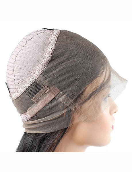 Brazilian Hair 360 Lace Frontal Wigs With Baby Hair Straight HD Human Hair Wigs-5