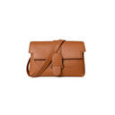 Brown Leather Convertible Flap Crossbody Belt Bag Retro Handbags | PRUSES