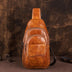 Brown Leather Vintage Crossbody Bag Chest Bags Fanny Pack | PRUSES