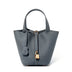 Bucket Bag Vegetable Basket Leather Handbag |PRUSES-11