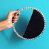 Circle Black Rhinestone Clutch Handbags | PRUSES-2