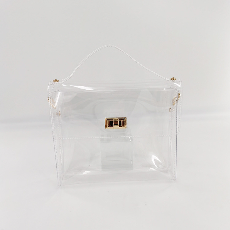 Clear Jelly Satchel Bag Crossbody Transpent Bag with Top Handle | PRUSES
