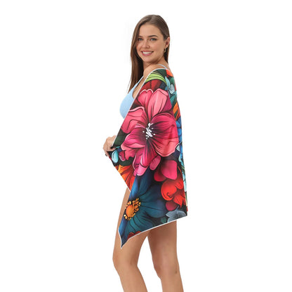 Colorful Flower Microfiber Absorbent Towel Beach Towel | PRUSES-1
