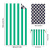 Colorful Striped Double-faced Fleece Reversible Beach Towel | PRUSES-3