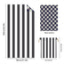 Colorful Striped Double-faced Fleece Reversible Beach Towel | PRUSES-6