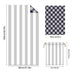 Colorful Striped Double-faced Fleece Reversible Beach Towel | PRUSES-7