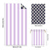Colorful Striped Double-faced Fleece Reversible Quick-drying Beach Towel | PRUSES-7