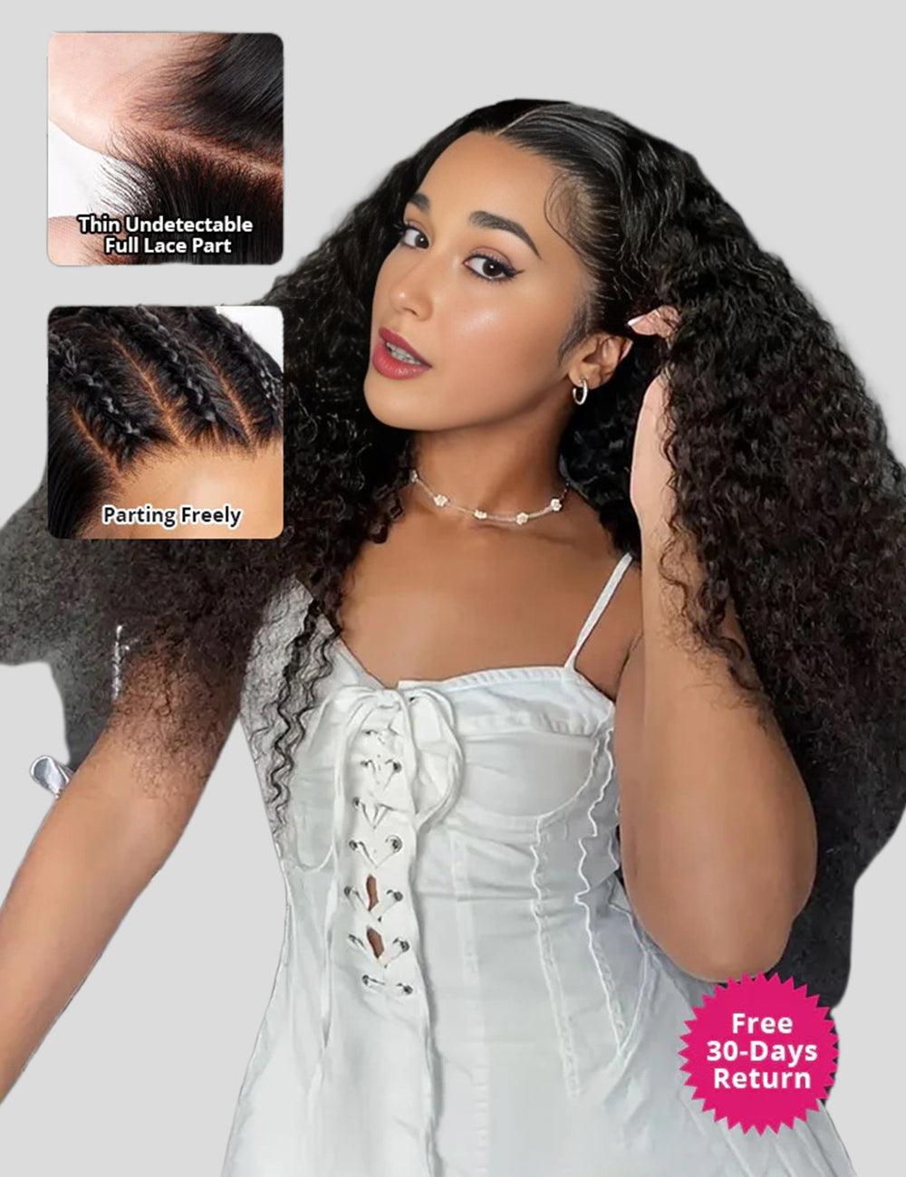 Curly Full Lace Wigs Pre Plucked Human Hair Wigs With Natural Hairline-1