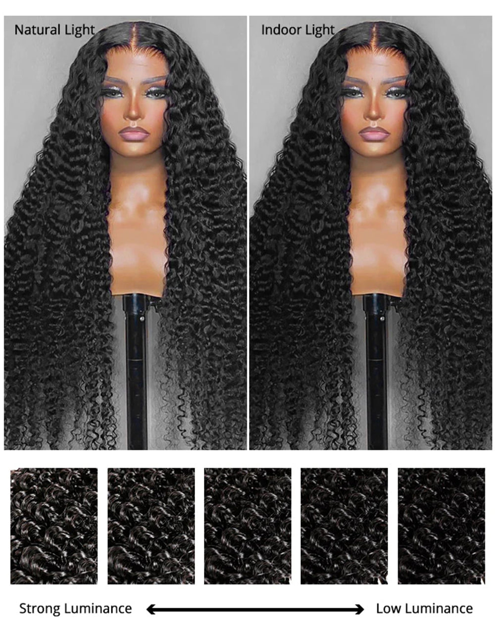 Curly Full Lace Wigs Pre Plucked Human Hair Wigs With Natural Hairline-5