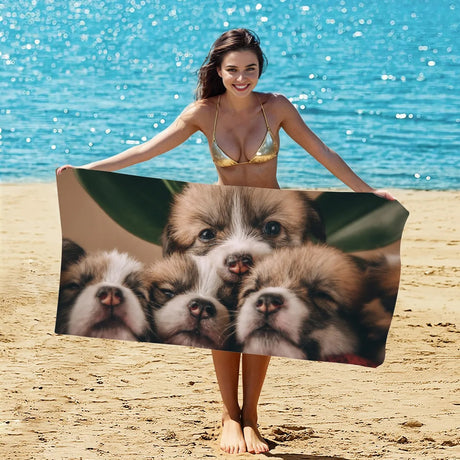 Dog_Theme_Pool_Towel_For_Summer_PRUSES_1